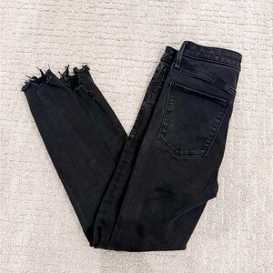 Abercrombie & Fitch Black High-Rise Super Skinny Ankle Jeans